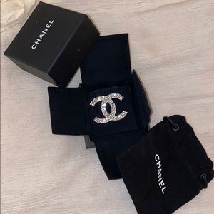 Chanel crystal brooch